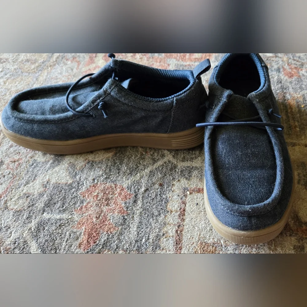 Old Navy Denim Blue  Loafers Slip-Ons with Cushioned Sole Worn Once